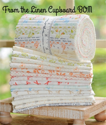 Linen Cupboard Fat Quarter Bundle by Fig Tree Co Moda PrecutsQuilting Fabric